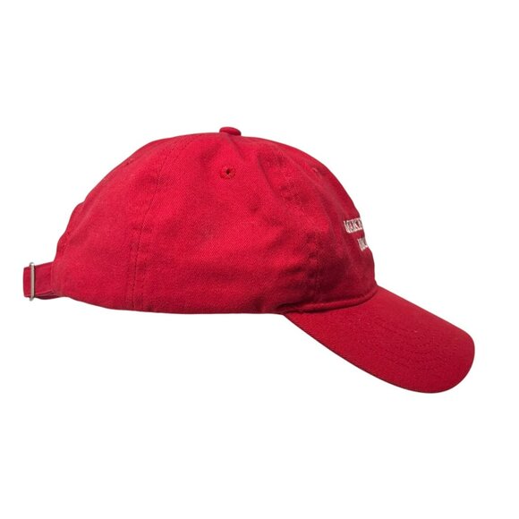 Make America Emo Again Strapback Dad Baseball Hat Cap Red Music Concert Parody - Picture 3 of 10